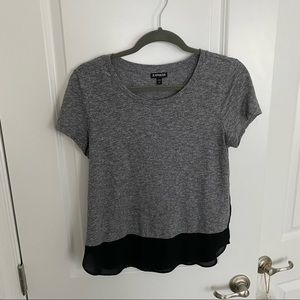 Express T shirt blouse grey *bundle only*